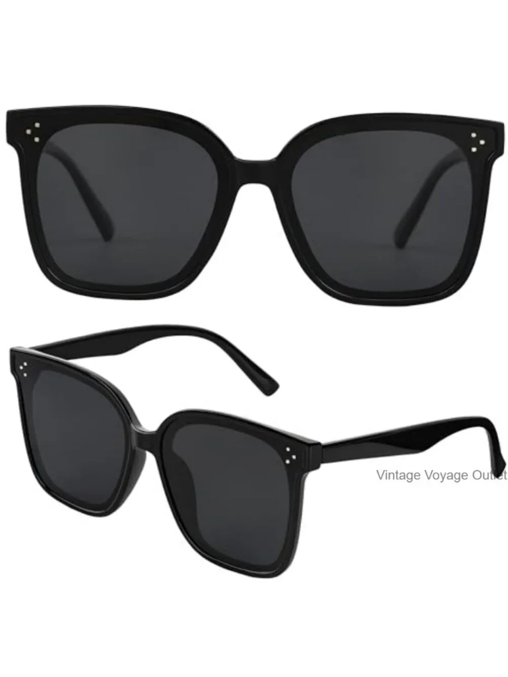 Oversized Polarized Square Sunglasses TR90 Frame UV400 Protection